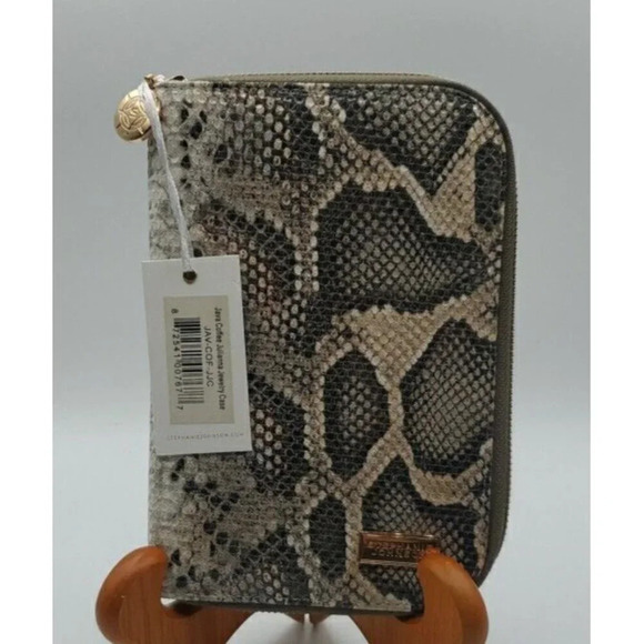 Stephanie Johnson Java Coffee Julianna Jewelry Case Make Up Bag NWT - Picture 2 of 7